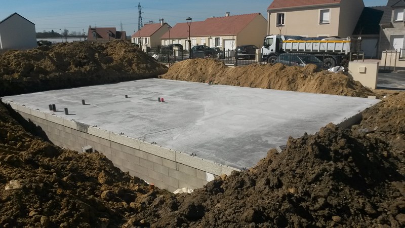 Le vide sanitaire & le dallage de notre maisons-phénix