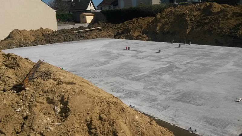 Le vide sanitaire & le dallage de notre maisons-phénix