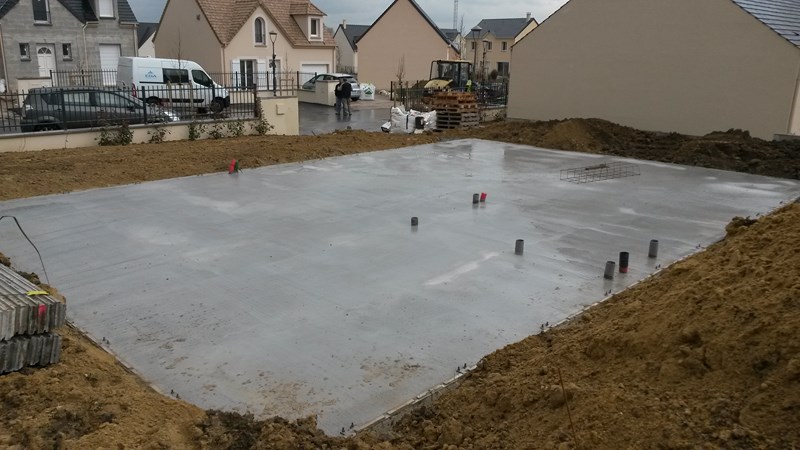 Le vide sanitaire & le dallage de notre maisons-phénix